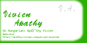 vivien apathy business card